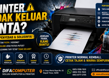 Printer tidak keluar tinta? Kenali penyebab dan solusi printer tidak mencetak, mulai dari tinta, cartridge, print head, hingga perawatan.