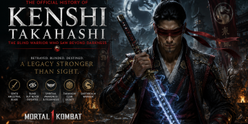 Discover the official history of Kenshi Takahashi in Mortal Kombat, from his search for Sento to becoming Earthrealm's legendary blind swordsman.