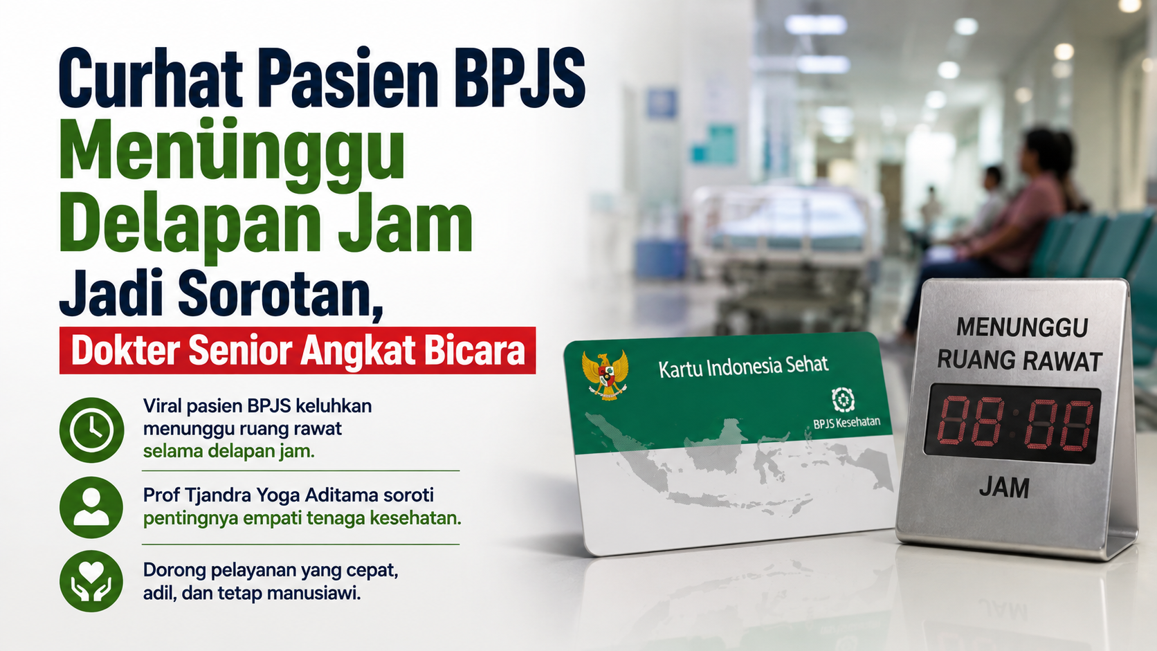 Curhat Pasien BPJS Menunggu Delapan Jam Jadi Sorotan, Dokter Senior Angkat Bicara