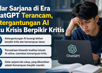Ketergantungan mahasiswa pada ChatGPT memunculkan kekhawatiran terhadap kemampuan berpikir kritis, membaca, menulis, dan kesiapan masuk dunia kerja.