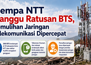 Sebanyak 200 BTS di 10 kabupaten dan kota di NTT terdampak gempa. Komdigi bersama operator seluler mempercepat pemulihan jaringan.