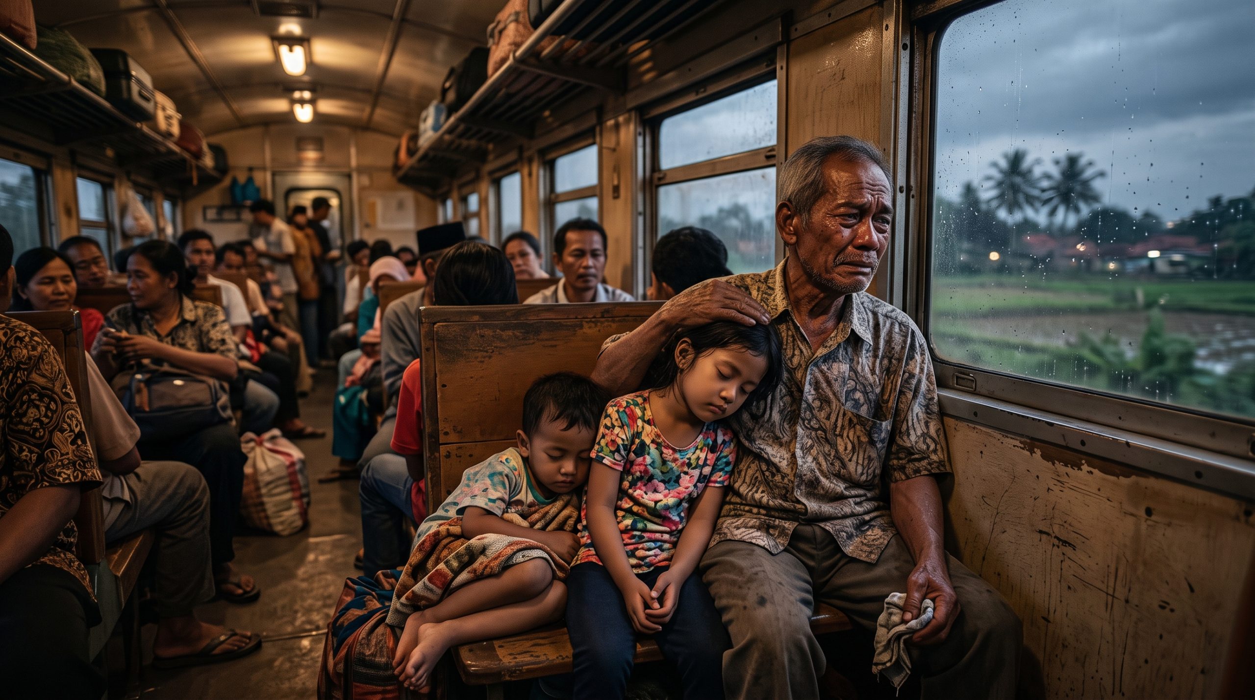 Grandfather_mourning_on_train_2K_202608071430 kisah haru di dalam kereta