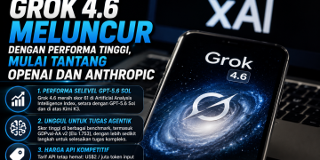 Grok 4.6 resmi dirilis dengan skor benchmark tinggi dan harga API kompetitif. AI Elon Musk mulai mendekati model unggulan OpenAI dan Anthropic.