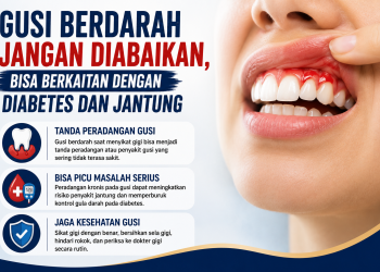 Gusi berdarah saat menyikat gigi jangan selalu dianggap sepele. Kondisi ini dapat berkaitan dengan penyakit gusi, diabetes, dan kesehatan jantung.