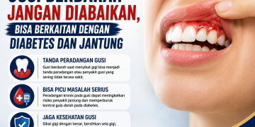 Gusi berdarah saat menyikat gigi jangan selalu dianggap sepele. Kondisi ini dapat berkaitan dengan penyakit gusi, diabetes, dan kesehatan jantung.