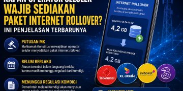 Putusan MK mewajibkan operator menyediakan paket internet rollover. Namun, aturan tersebut belum langsung berlaku karena masih menunggu regulasi Komdigi.