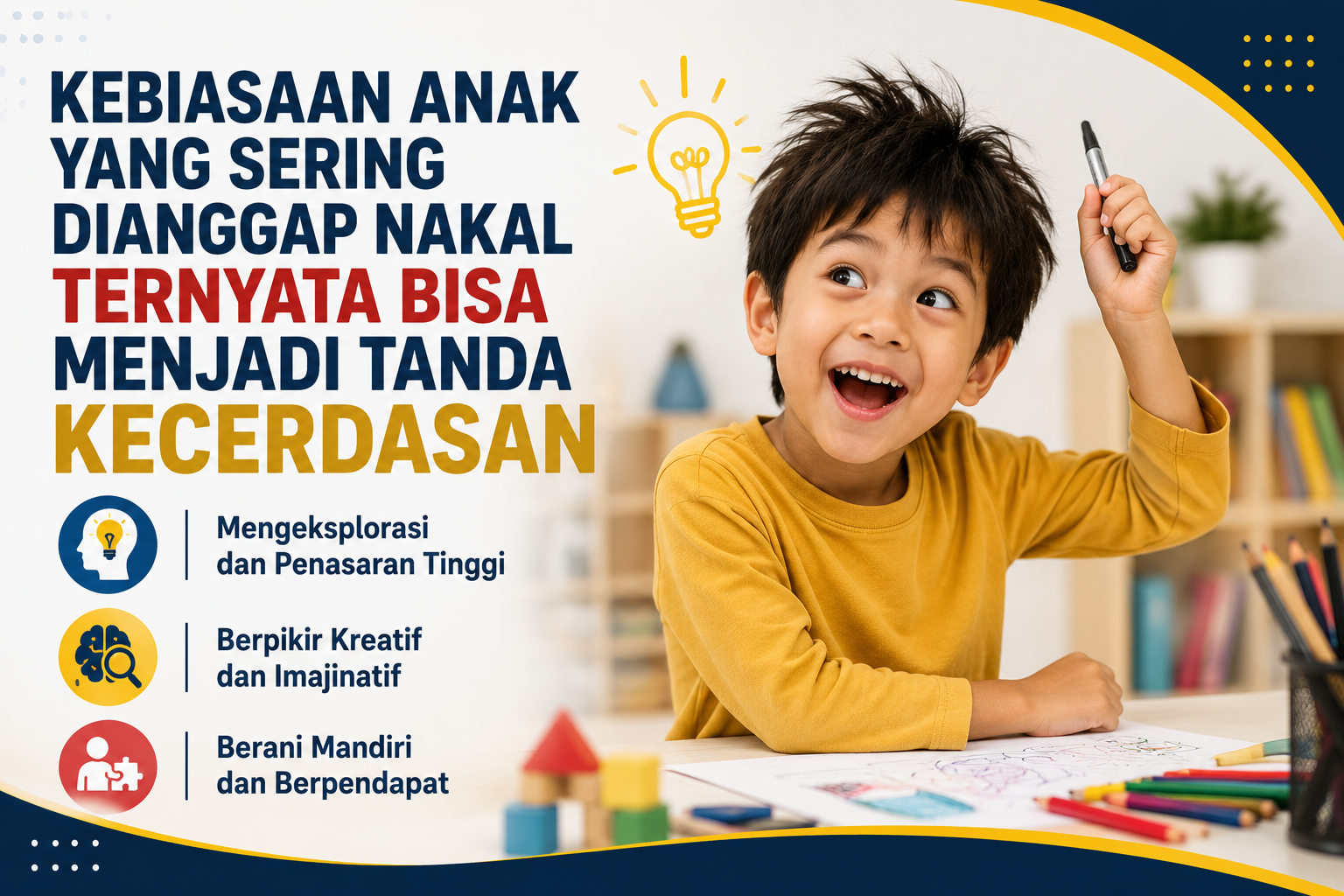 Kebiasaan Anak yang Sering Dianggap Nakal Ternyata Bisa Menjadi Tanda Kecerdasan