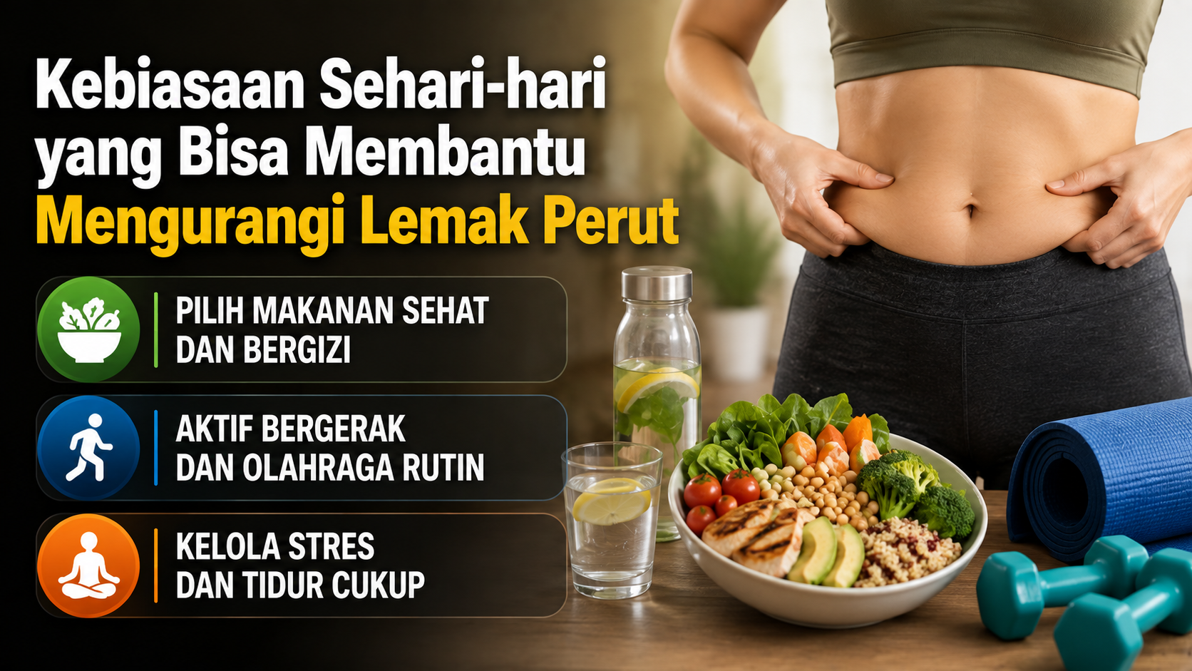 Kebiasaan Sehari-hari yang Bisa Membantu Mengurangi Lemak Perut