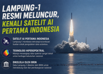 Lampung-1 resmi menjadi satelit AI pertama Indonesia. Simak fungsi, spesifikasi, teknologi hiperspektral, dan peran BRIN dalam pengelolaan datanya.
