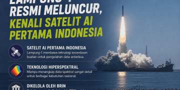 Lampung-1 resmi menjadi satelit AI pertama Indonesia. Simak fungsi, spesifikasi, teknologi hiperspektral, dan peran BRIN dalam pengelolaan datanya.