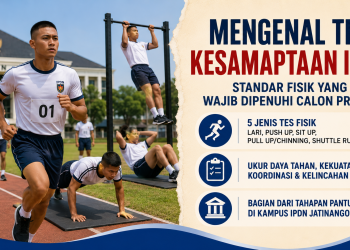 Tes kesamaptaan IPDN menguji kekuatan, daya tahan dan kelincahan calon praja melalui lari, push up, sit up, pull up dan shuttle run.