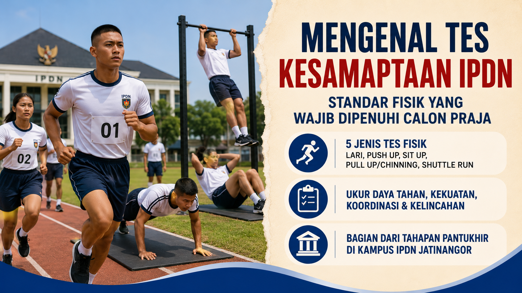 Mengenal Tes Kesamaptaan IPDN, Standar Fisik yang Wajib Dipenuhi Calon Praja