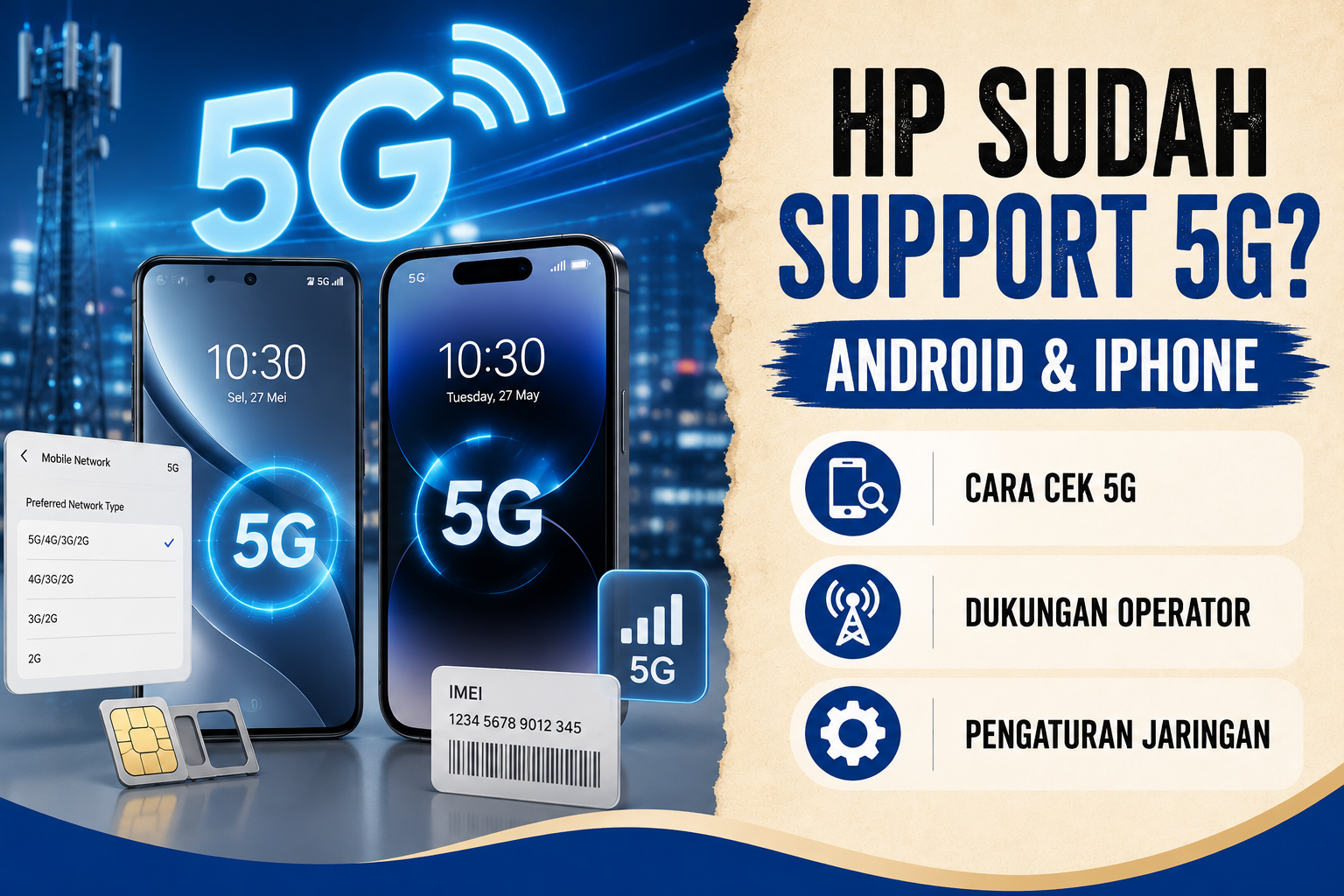 Panduan Lengkap Mengetahui HP Android dan iPhone Mendukung 5G