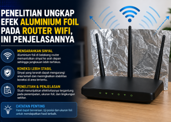Penelitian mengungkap aluminium foil yang dipasang di belakang router WiFi dapat membantu mengarahkan sinyal sehingga koneksi lebih stabil di area tertentu.