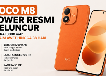 Poco M8 Power resmi hadir dengan baterai 8000 mAh, layar AMOLED 120 Hz, Snapdragon 4 Gen 4, dan kamera 50 MP. Simak spesifikasi serta harganya.