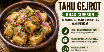 Simak resep tahu gejrot khas Cirebon dengan kuah asam manis pedas yang segar. Mudah dibuat di rumah menggunakan bahan sederhana.
