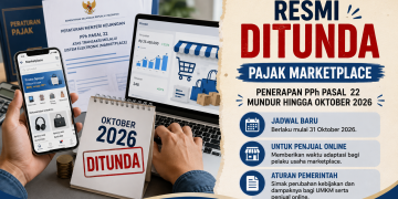 Pemerintah resmi menunda penerapan PPh Pasal 22 melalui marketplace hingga 31 Oktober 2026. Simak jadwal baru, aturan, dan dampaknya bagi penjual online.