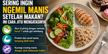 Sering craving makanan manis setelah makan? Dokter gizi membagikan cara mengatasinya dengan mengatur komposisi makanan agar kenyang lebih lama.