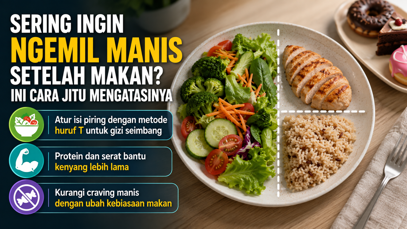 Sering Ingin Ngemil Manis Setelah Makan Ini Cara Jitu Mengatasinya