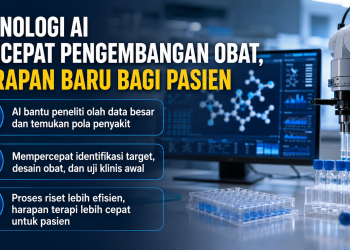 AI mulai digunakan dalam riset obat untuk menganalisis data kompleks dan mempercepat penemuan terapi. Apa dampaknya bagi pasien penyakit kronis?