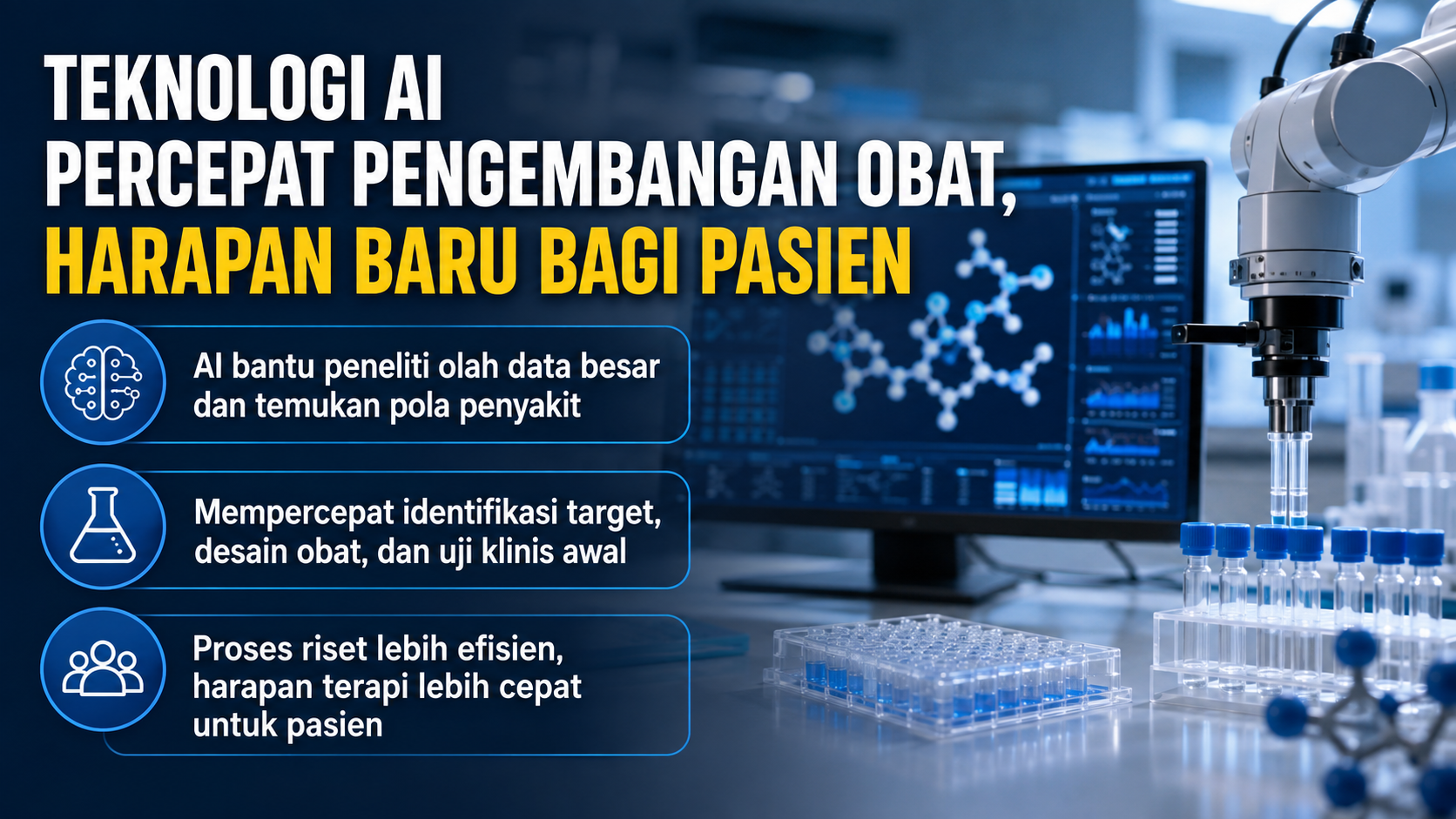 Teknologi AI Percepat Pengembangan Obat, Harapan Baru bagi Pasien