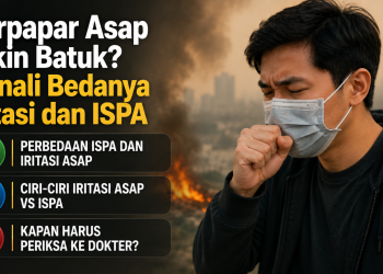 Batuk dan sesak setelah terpapar asap belum tentu ISPA. Kenali perbedaan penyebab, gejala, durasi keluhan, dan tanda yang perlu diperiksa dokter.