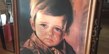 lukisan The Crying Boy