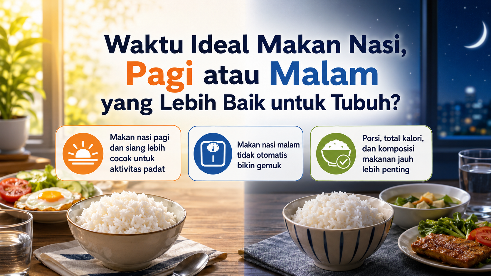 Waktu Ideal Makan Nasi, Pagi atau Malam yang Lebih Baik untuk Tubuh