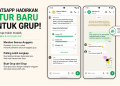 WhatsApp menghadirkan pembaruan grup chat berupa fitur @semua, polling yang lebih lengkap, dan pembuatan grup baru dari grup yang sudah ada.
