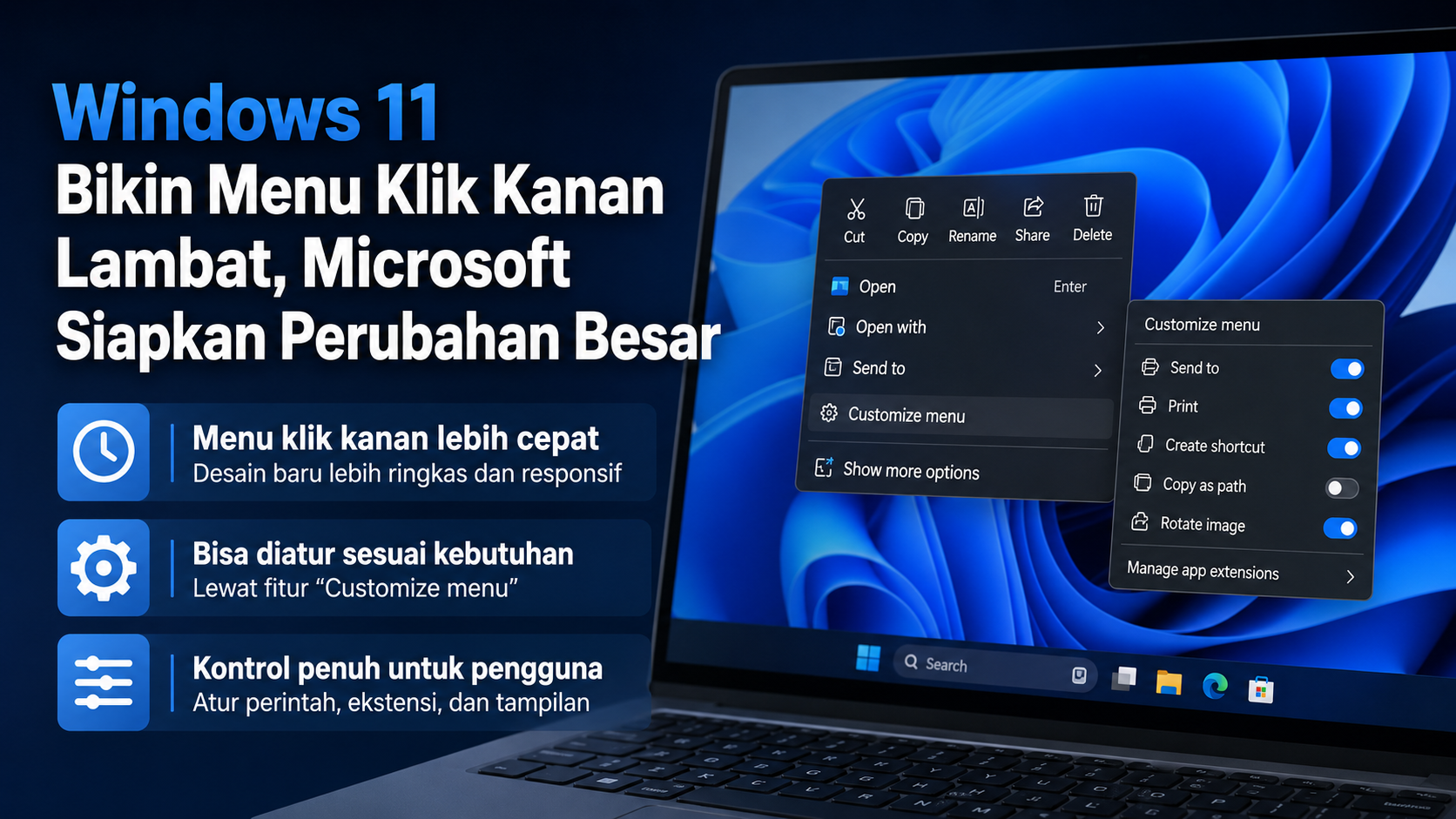 Windows 11 Bikin Menu Klik Kanan Lambat, Microsoft Siapkan Perubahan Besar