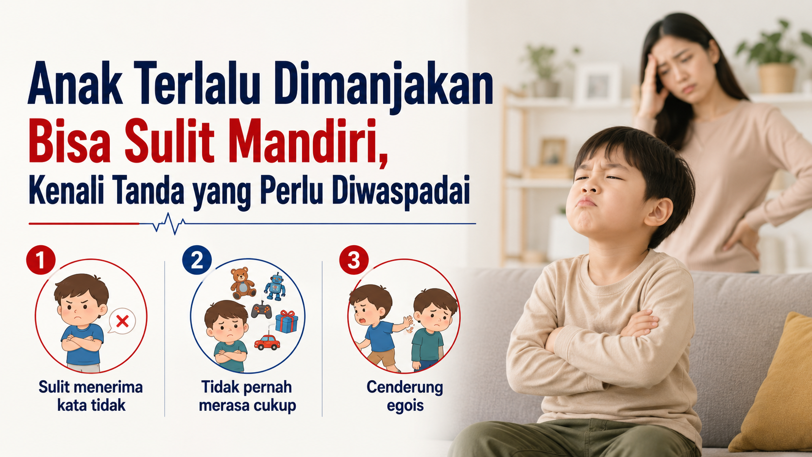 Anak yang selalu dituruti keinginannya bisa kesulitan mandiri dan mengendalikan emosi. Kenali tanda pola asuh terlalu memanjakan yang perlu diperhatikan.